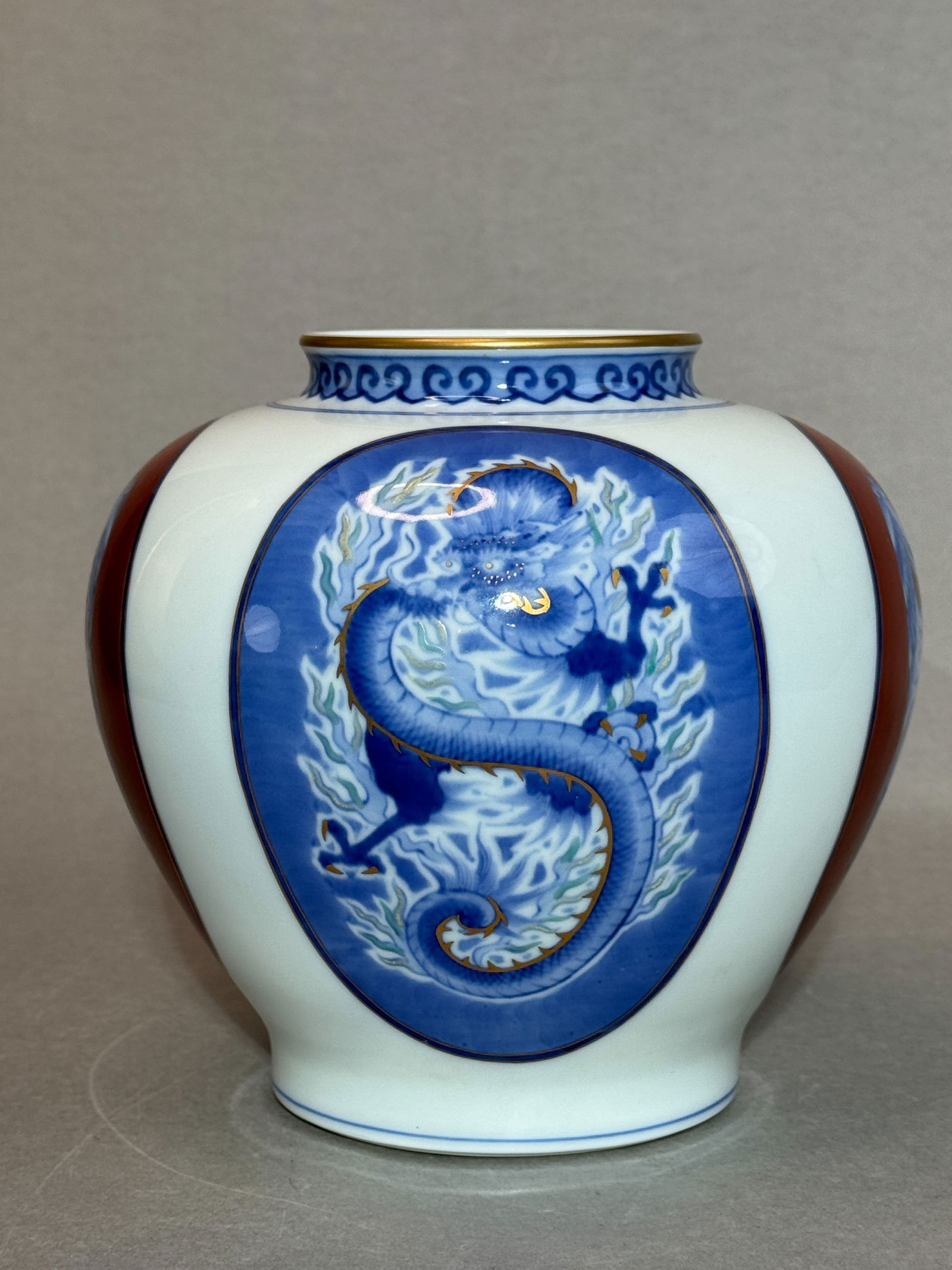 Japanese Studio Porcelain Vase by Koransha, Meiji Period (1 of 10)