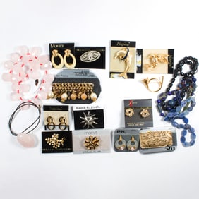 A bag of costume jewelry