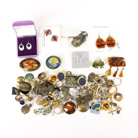 A lot of costume jewelry