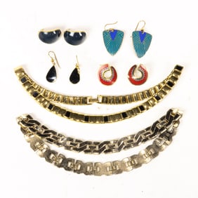 A lot of costume jewelry, including: Monet, Napier, etc