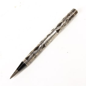 A vintage ladies' Waterman Ideal sterling silver pencil with American lever fill