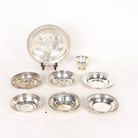 A lot of eight sterling bowls