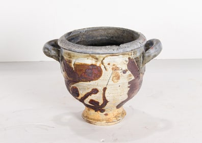 A Marlene River painted ceramic 'Offering Peace' kachina