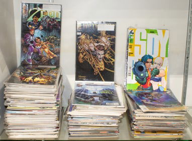 Approximately One Hundred and Seventy comics from various publishers, including Image, Valiant,