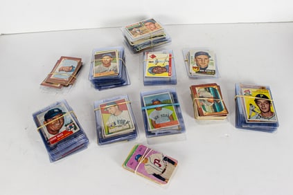 One box of Major and Minor league 1950's era baseball cards