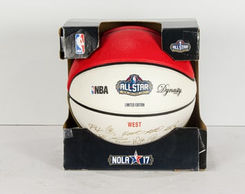 An NBA 2017 New Orleans All-Star Game full size commemorative basketball, Western Conference,