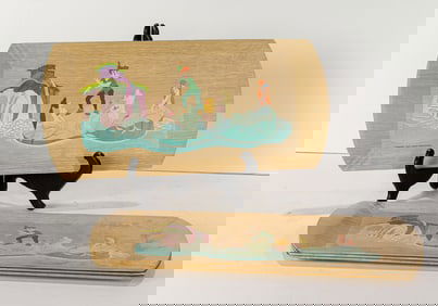 Four Hasko Disney trays; 7