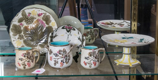 A group of Wedgwood majolica, 19th century