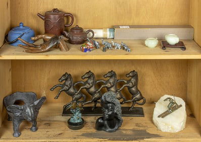 An assembled group of Asian and other decorative arts