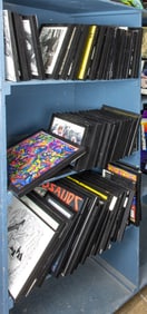 A group of approximately seventy Merl Saunders and other music memorabilia in black frames