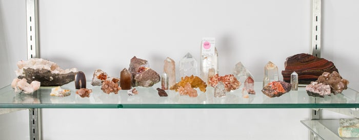 A group of mainly specimen stones