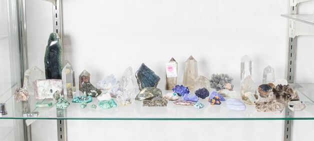 A group of mainly specimen stones