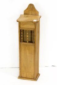 A Country pine hanging wall cabinet