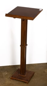 A mahogany book lectern