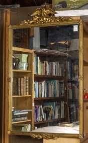 A Federal style giltwood and gesso rectangular mirror