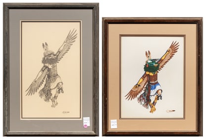 Works on paper, Johnny Secatero