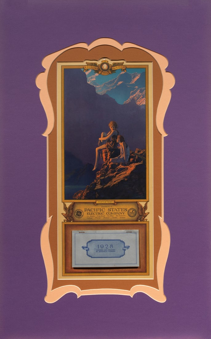 Print and Calendar, Maxfield Frederick Parrish (1 of 2)