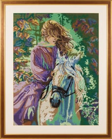 Needlepoint, American School (20th century)