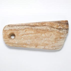 A Chinese archaistic hardstone ax blade