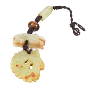 (lot of 4) Chinese hardstone carvings