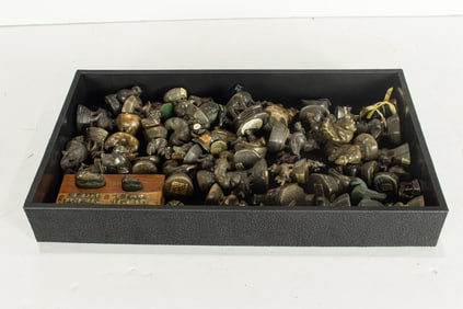 A group of Burmese opium weights