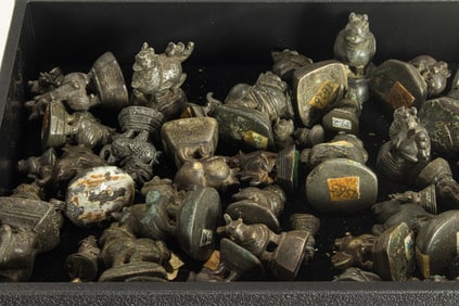 A set of Burmese opium weights
