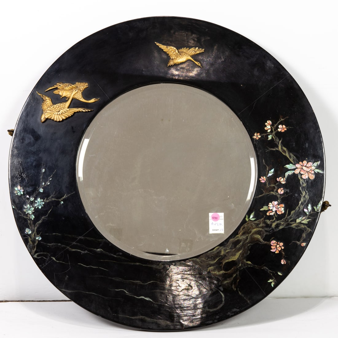 A Japanese black lacquered mirror (1 of 1)