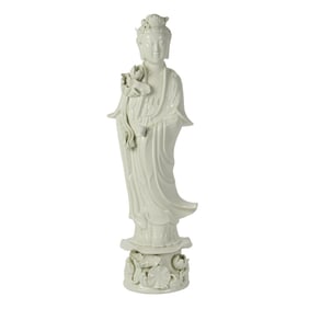 A Chinese dehua 'Guanyin' figure