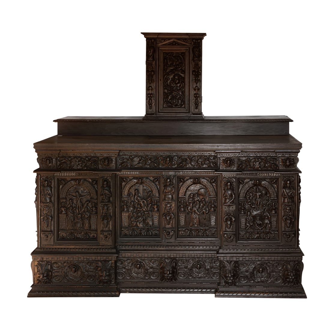 A fine and rare Northern Baroque carved altar table with tabernacle (1 of 8)