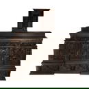 A fine and rare Northern Baroque carved altar table with tabernacle