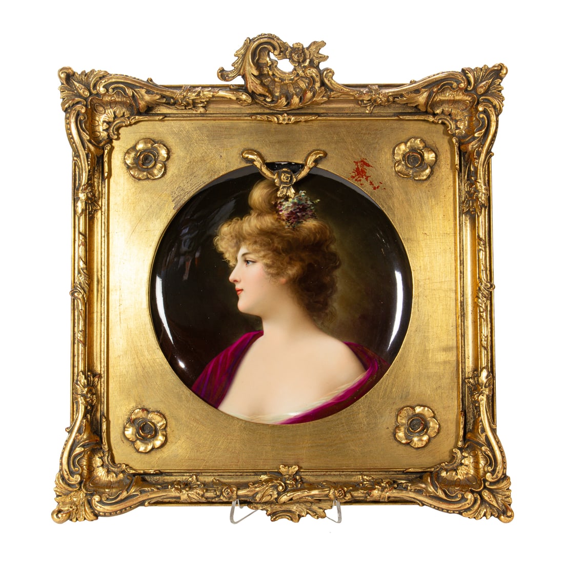 A Berlin (KPM) porcelain portrait plate, late 19th century (1 of 3)