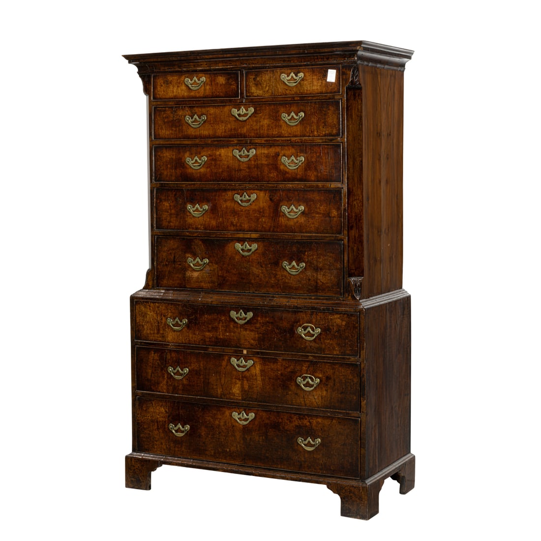 An English George II mahogany chest on chest, early 19th century (1 of 5)