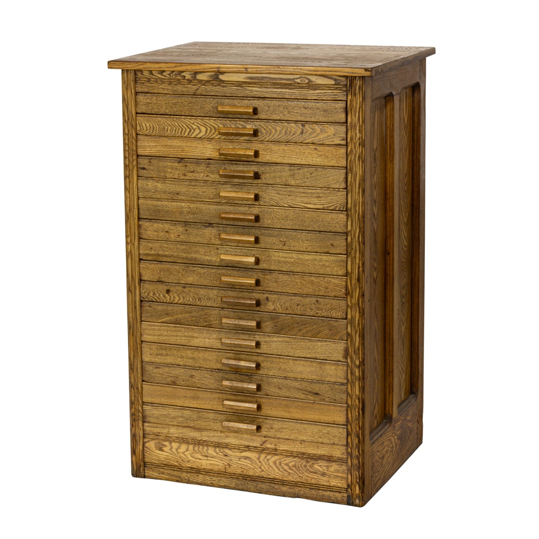 An American oak printer's cabinet (1 of 5)