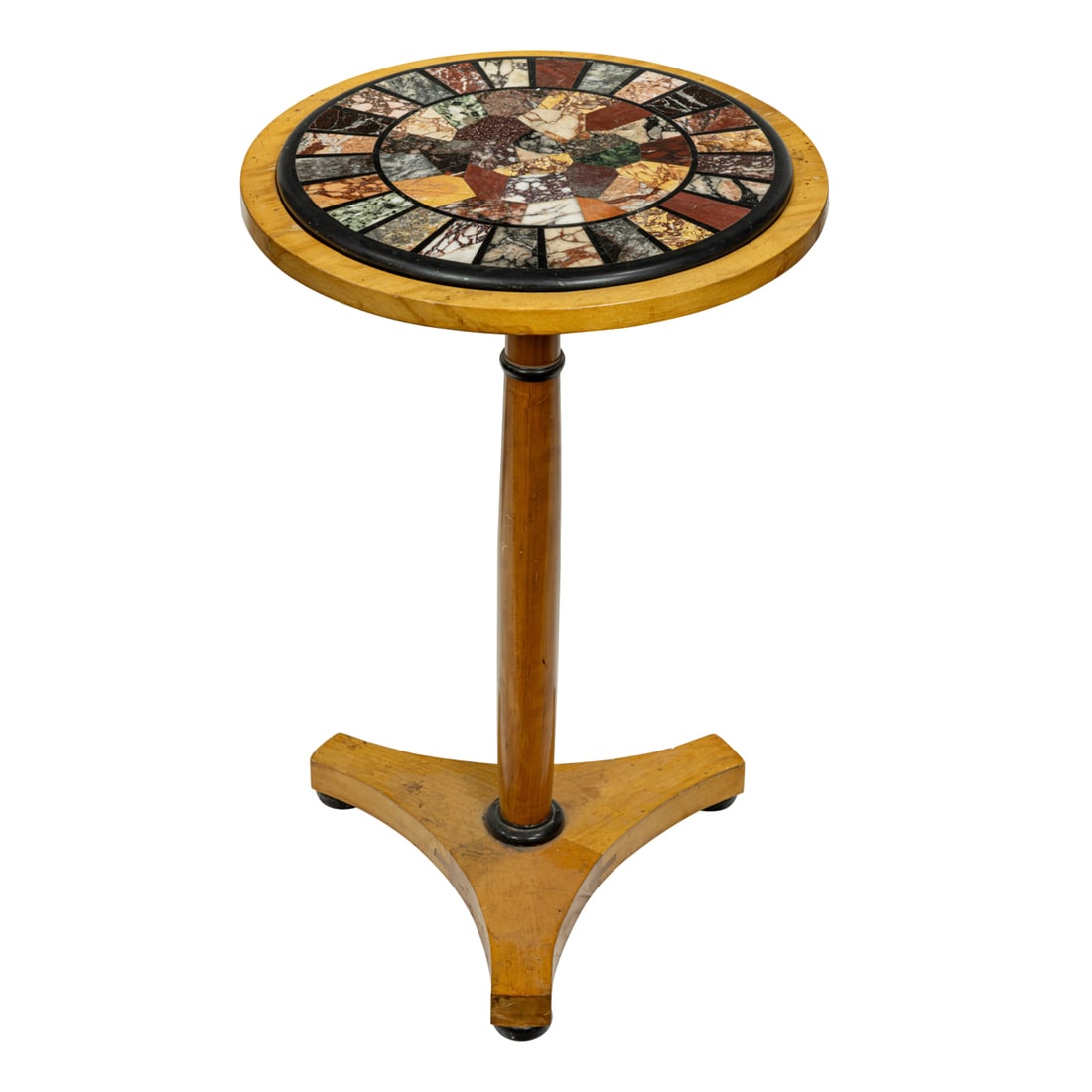 An Empire style fruitwood gueriron with an Italian pietra dura top (1 of 4)