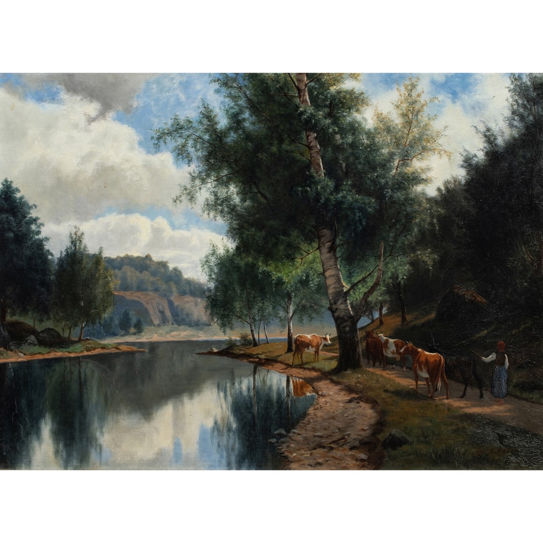 Painting, Eduard (Johan-Edvard) Bergh (1 of 4)