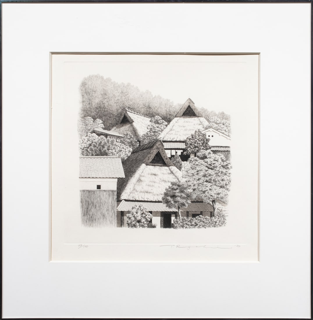 Tanaka Ryohei (1933-2019) - Village in Summer (1 of 3)