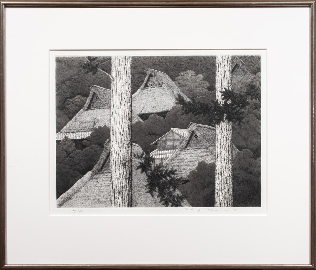 Tanaka Ryohei (1933-2019) - Mountain Village Number 1 (1 of 3)