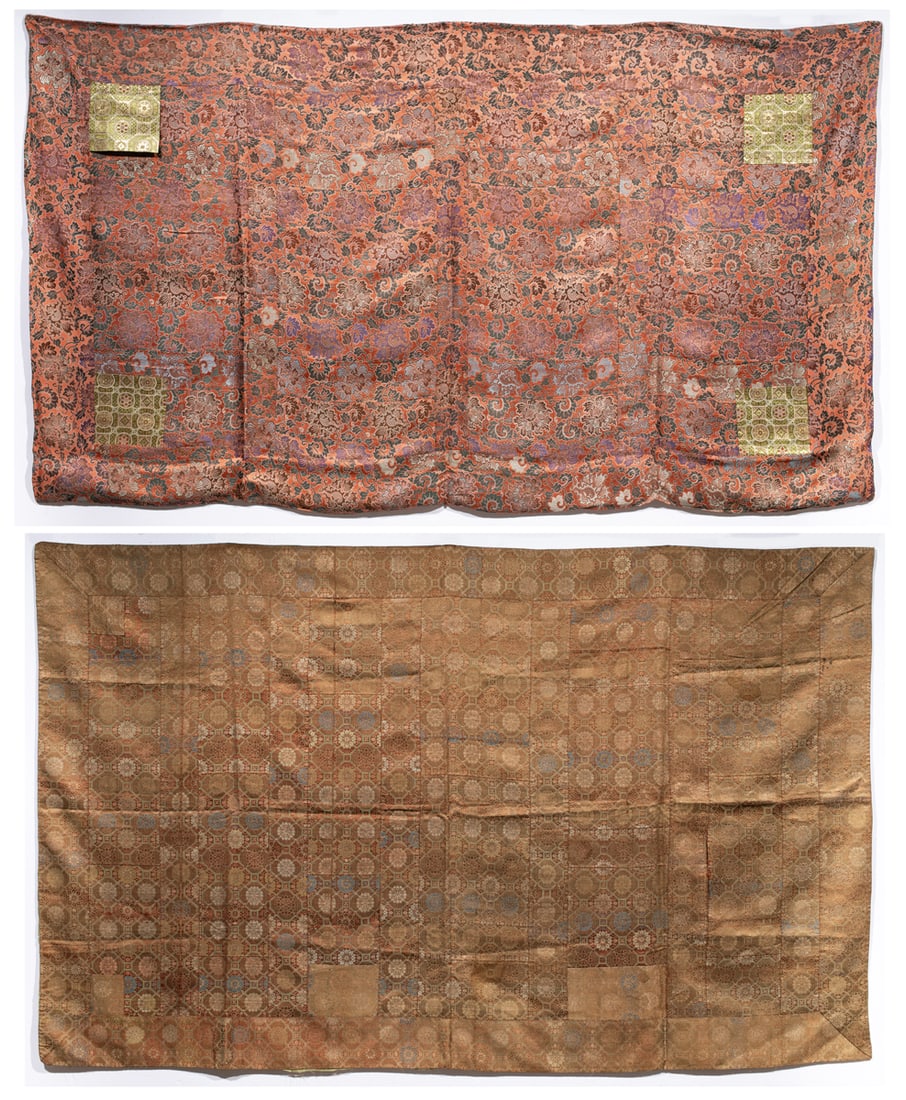 (lot of 2) Japanese kesa Buddhist priest's robes (1 of 5)