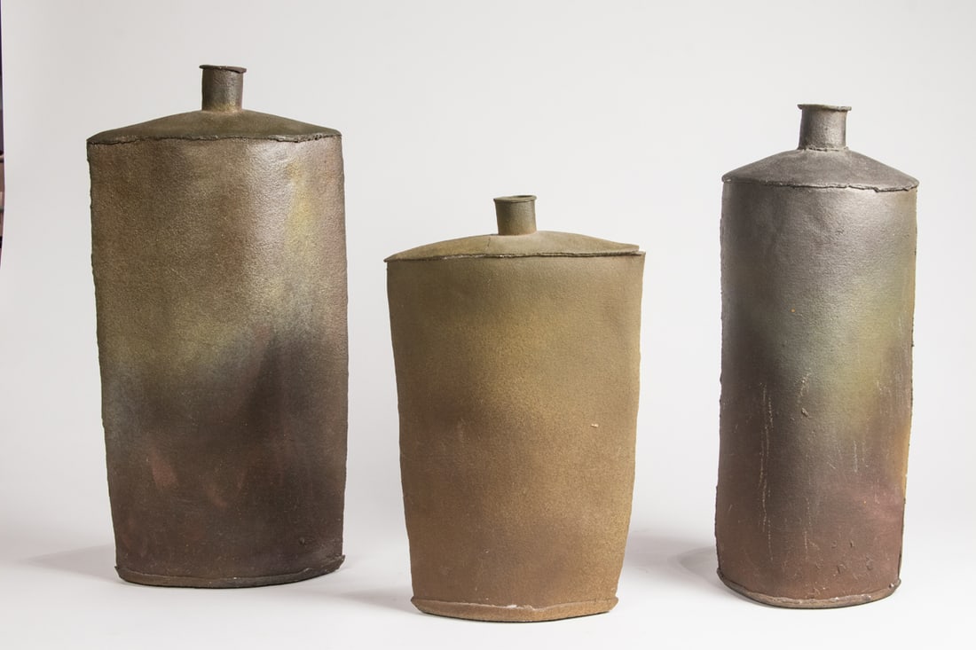 A suite of three Contemporary Studio pottery vases (1 of 1)