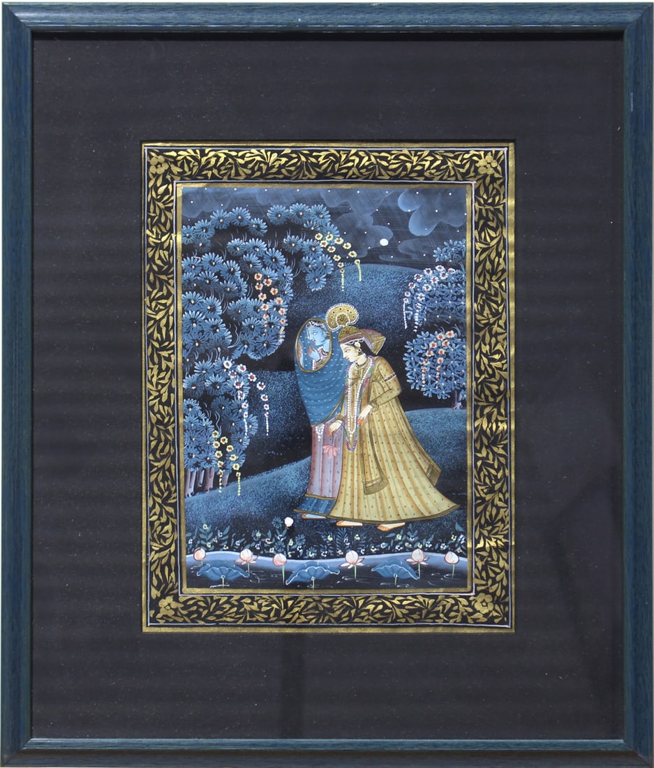 Indian manuscript painting of Krishna (1 of 1)