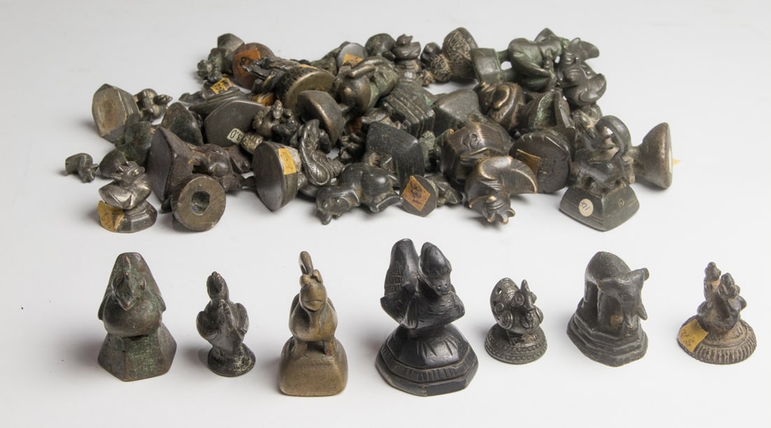 A selection of Burmese bronze weights (1 of 1)