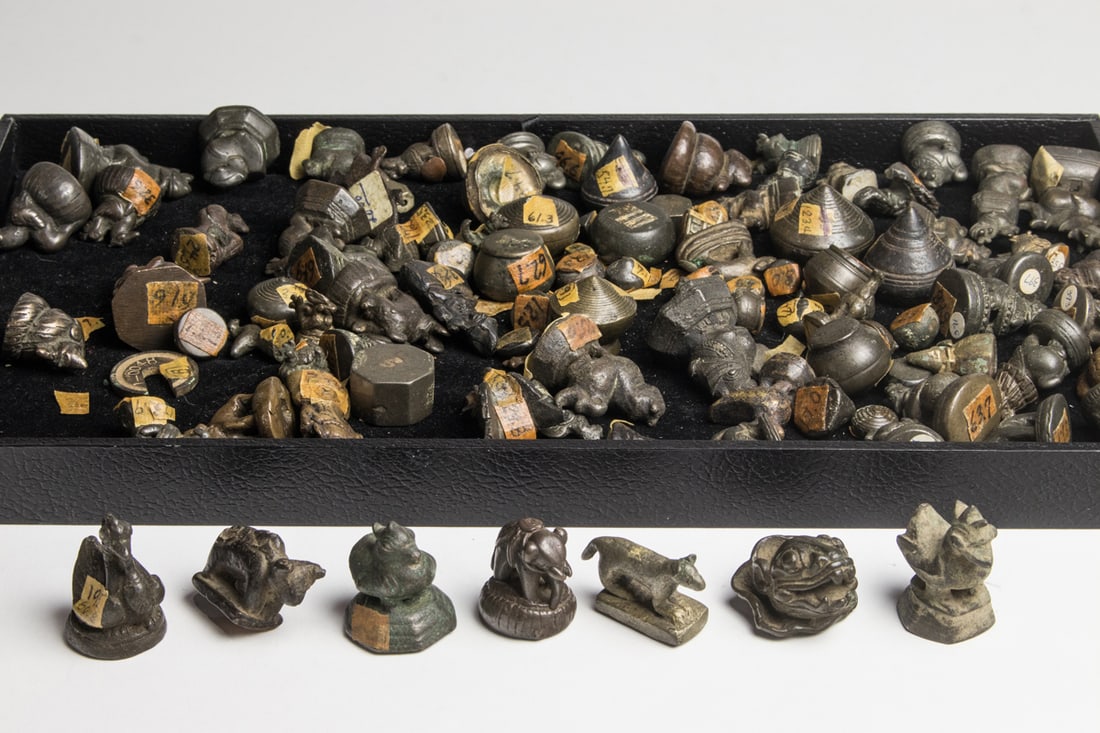 A selection of Burmese bronze weights (1 of 1)