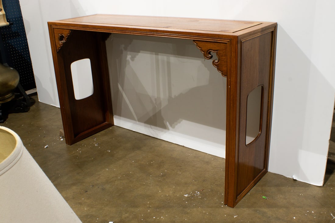 A Chinese hardwood console table (1 of 1)