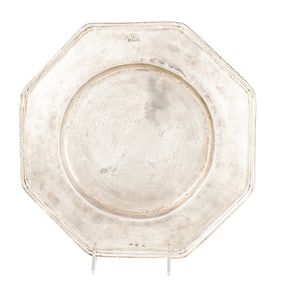 An European silver charger