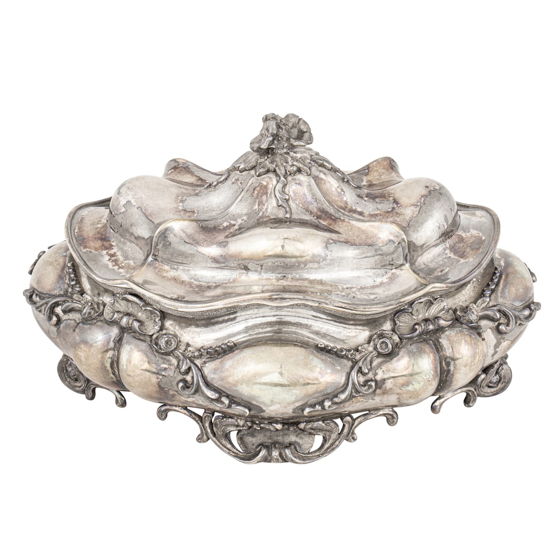 A German Rococo Revival .800 silver box (1 of 2)