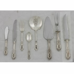 A Wallace Rosepoint sterling flatware service