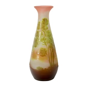A Galle cameo glass vase