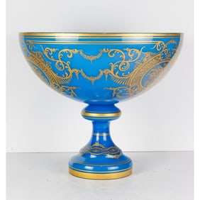 A Murano glass coupe or punch bowl