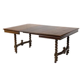 A Renaissance style oak dining dining table (1 of 6)