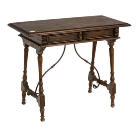 A Spanish Baroque oak table circa 1750